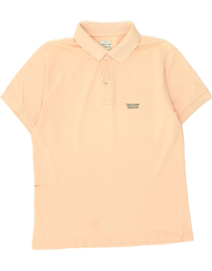 BENETTON Mens Polo Shirt Small Orange Vintage Benetton and Second-Hand Benetton from Messina Hembry 