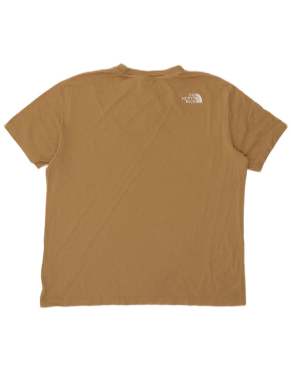 The North Face Damen Loose Fit Graphic T-Shirt Top UK 14 Medium Khaki