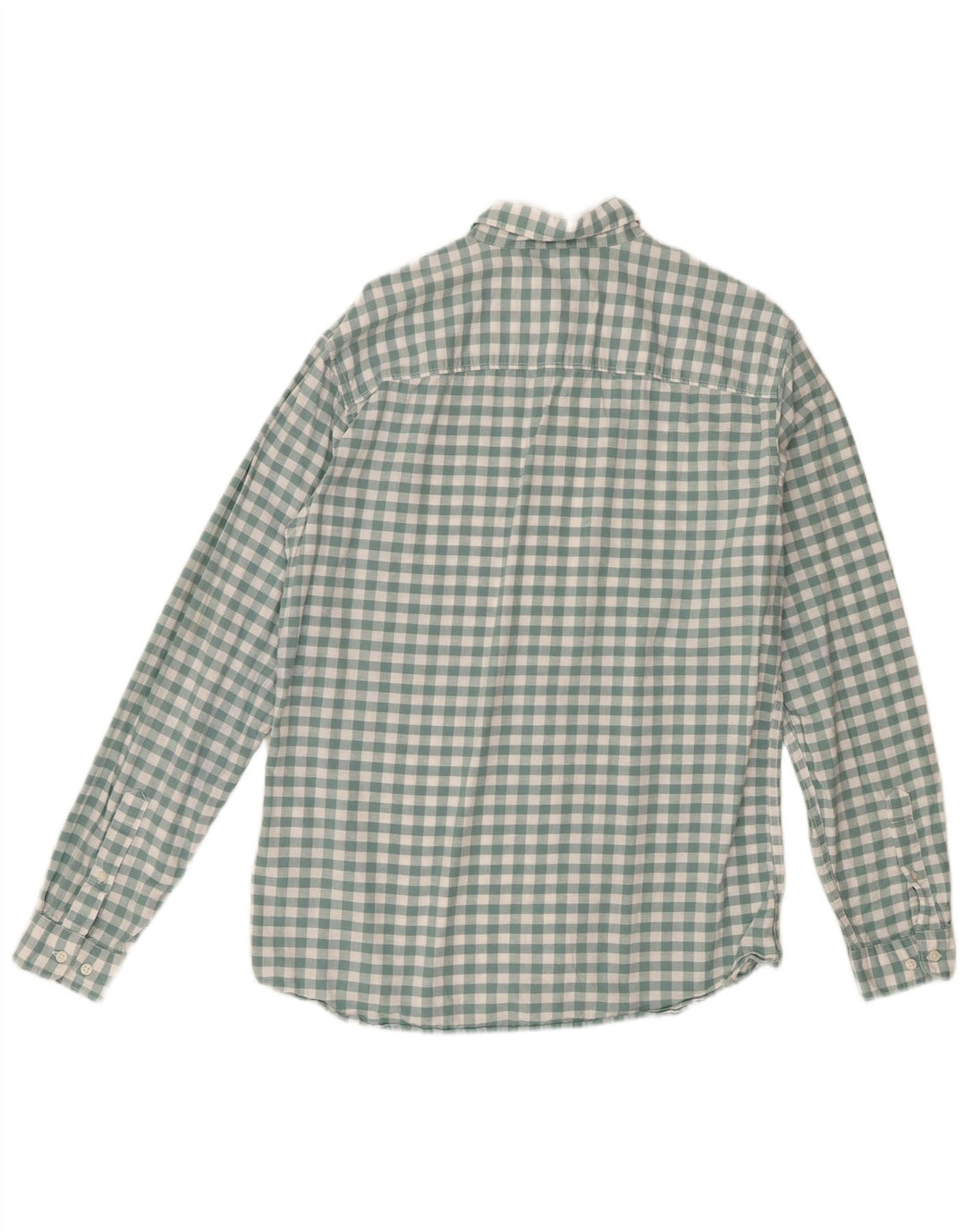 Jack & Jones Herrenhemd, Größe 42, groß, grüne Gingham-Baumwolle
