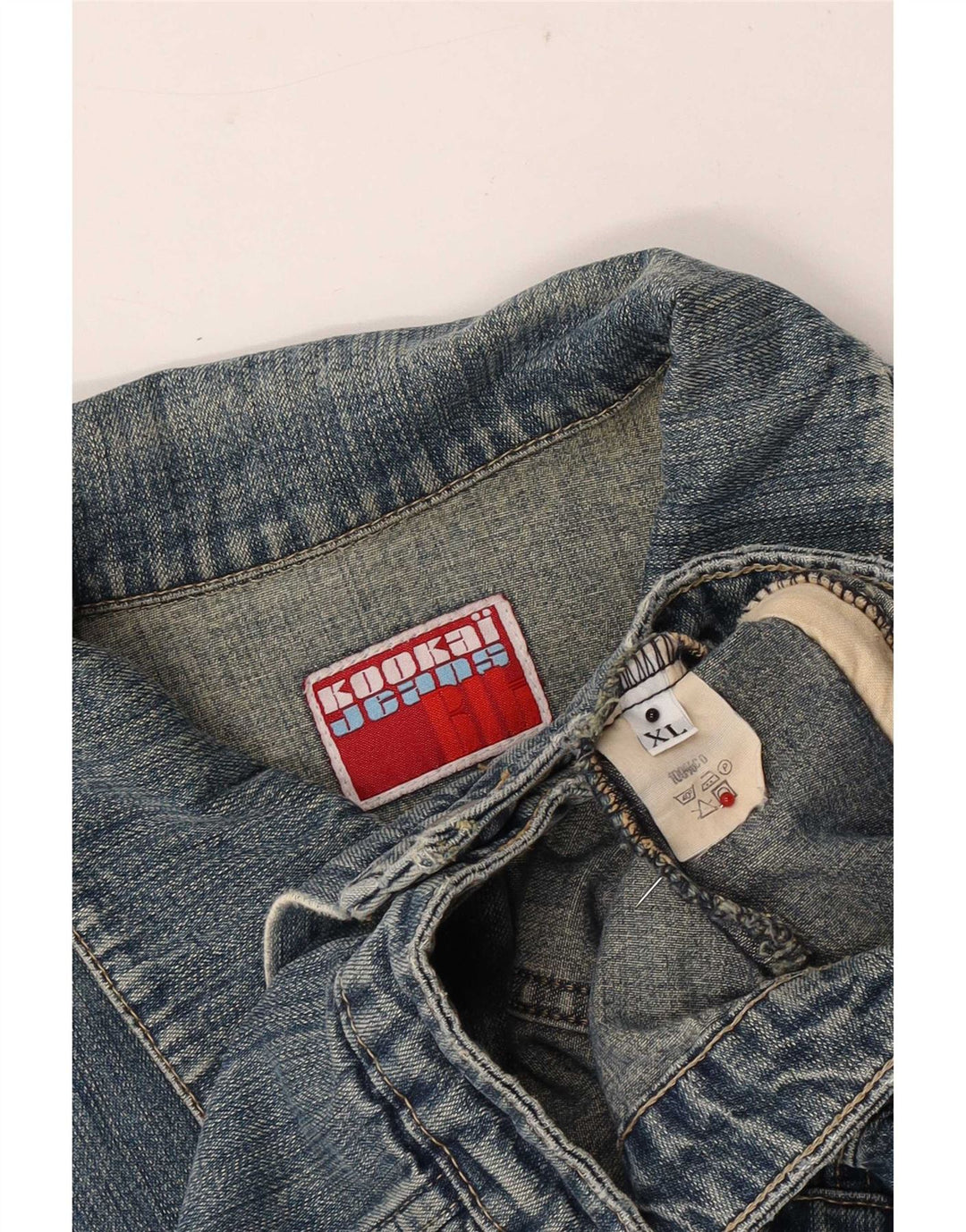 Kookai Jeansjacke für Jungen, 11–12 Jahre, XL, blaue Baumwolle