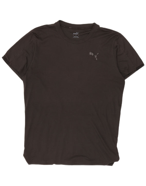 Puma Herren Grafik T-Shirt Top Small Schwarz Polyester Sport