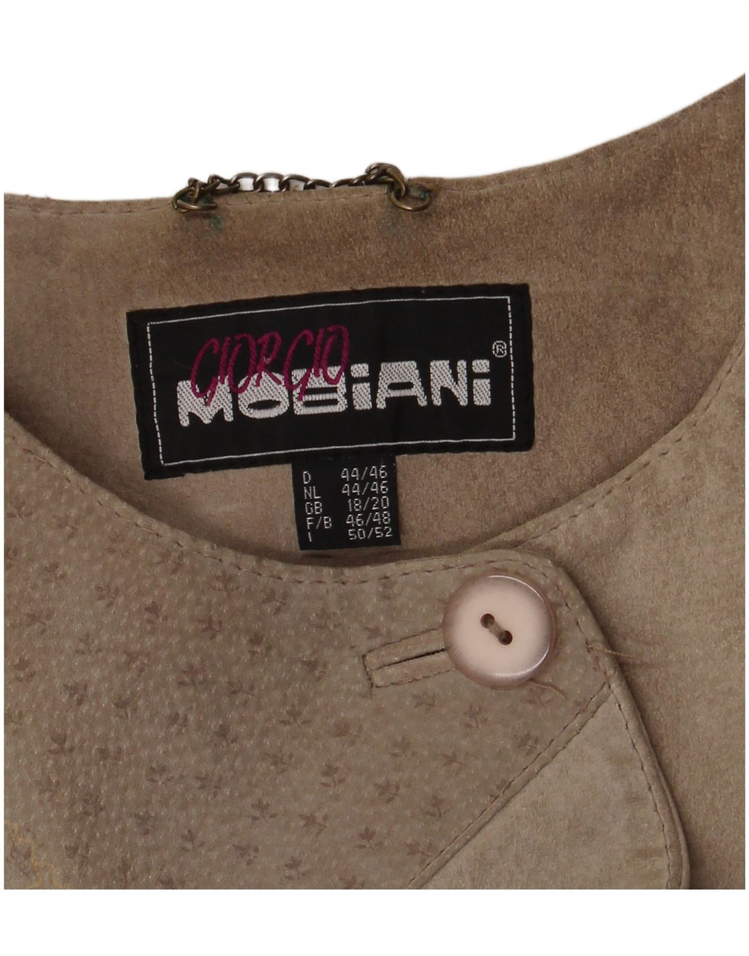 Giorgio Mobiani Damen Wildledermantel UK 18/20 XL Grauer Farbblock