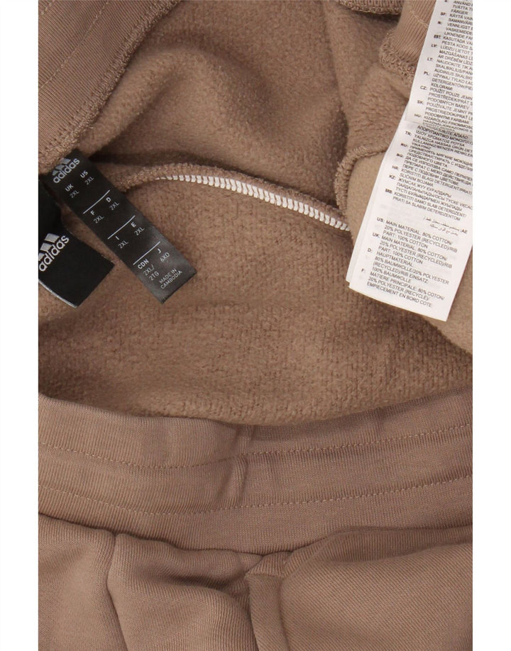 Adidas Herren Trainingshose Jogger 2XL Braun Baumwolle