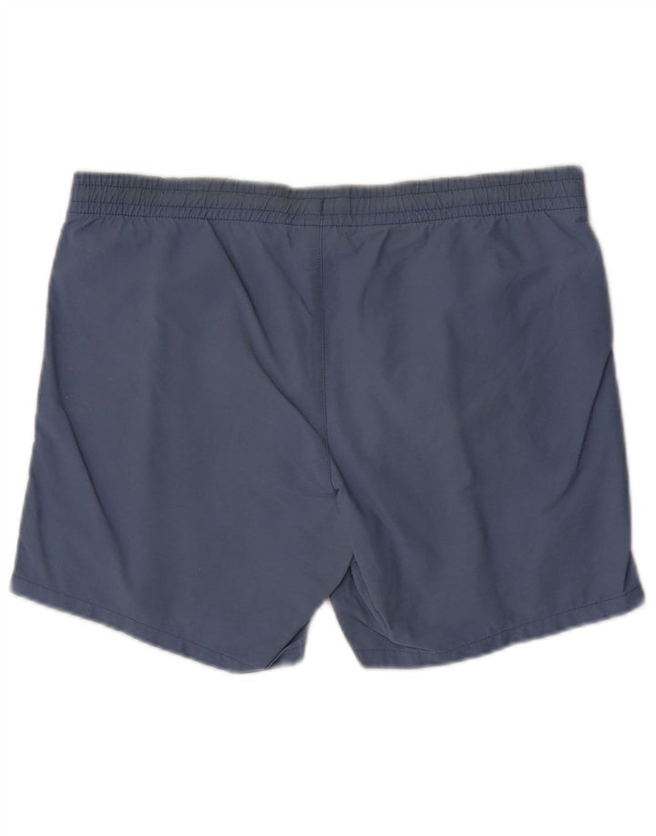 Lacoste Herren-Badeshorts aus mittelblauer Baumwolle