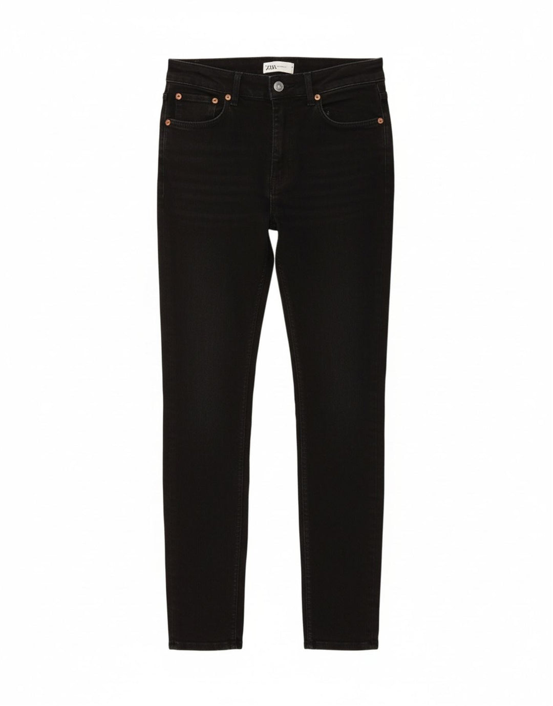 ZARA Womens Skinny Jeans Medium W28 L28 Black Cotton Vintage Zara and Second-Hand Zara from Messina Hembry 