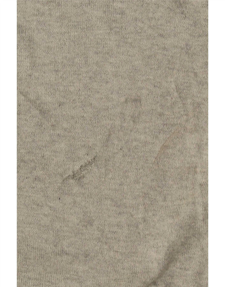 Nautica Herren-Pullover mit V-Ausschnitt aus mittelgrauer Baumwolle