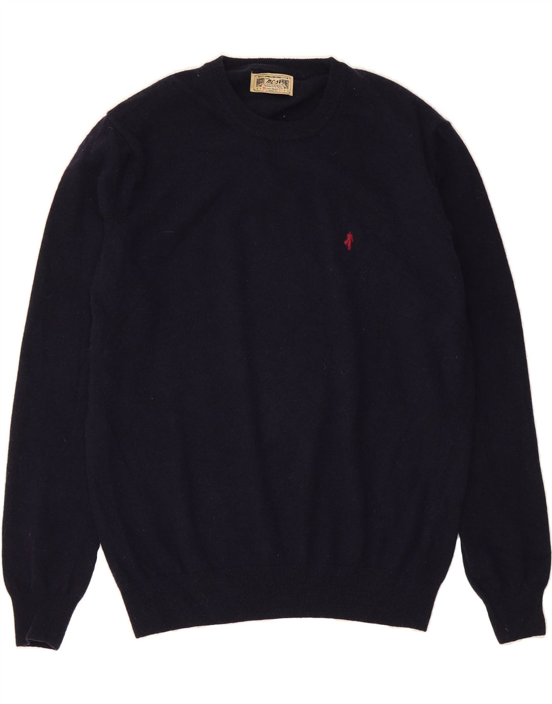 MARLBORO CLASSICS Womens Crew Neck Jumper Sweater UK 16 Large Navy Blue Vintage Marlboro Classics and Second-Hand Marlboro Classics from Messina Hembry 