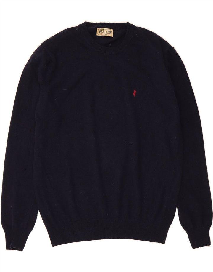 MARLBORO CLASSICS Womens Crew Neck Jumper Sweater UK 16 Large Navy Blue Vintage Marlboro Classics and Second-Hand Marlboro Classics from Messina Hembry 