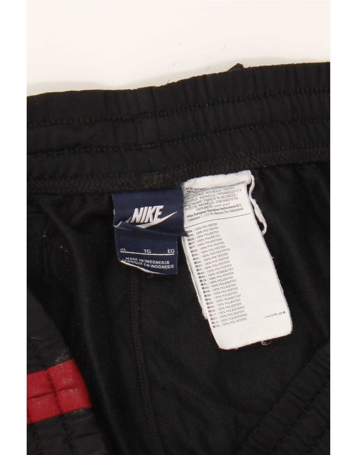 Nike Herren-Trainingshose XL, schwarzes Colourblock-Polyester