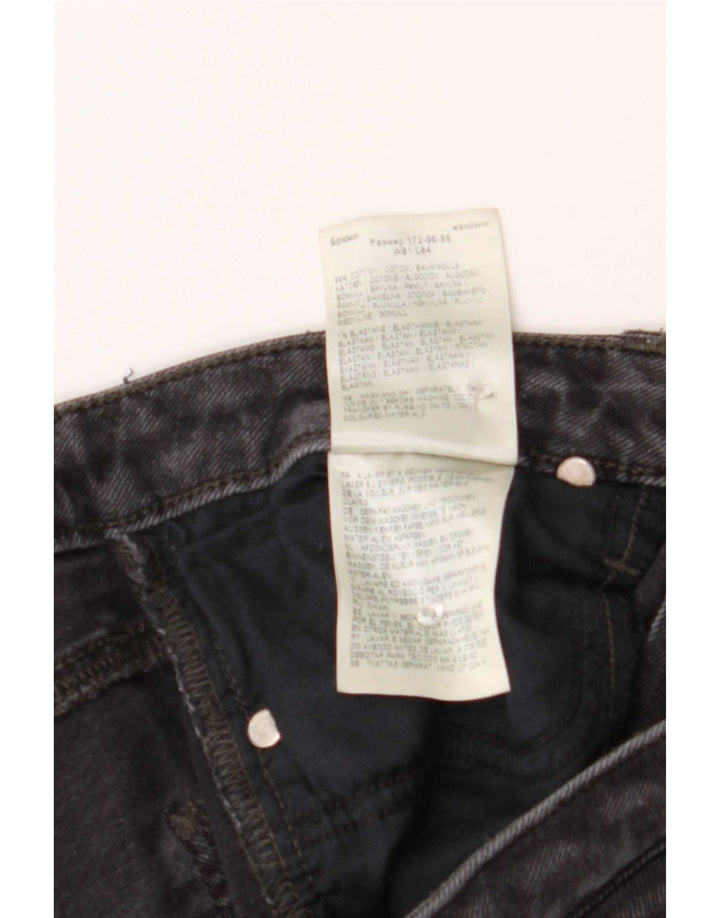 Lee Damen Carol Straight Jeans W32 L26 Graue Baumwolle
