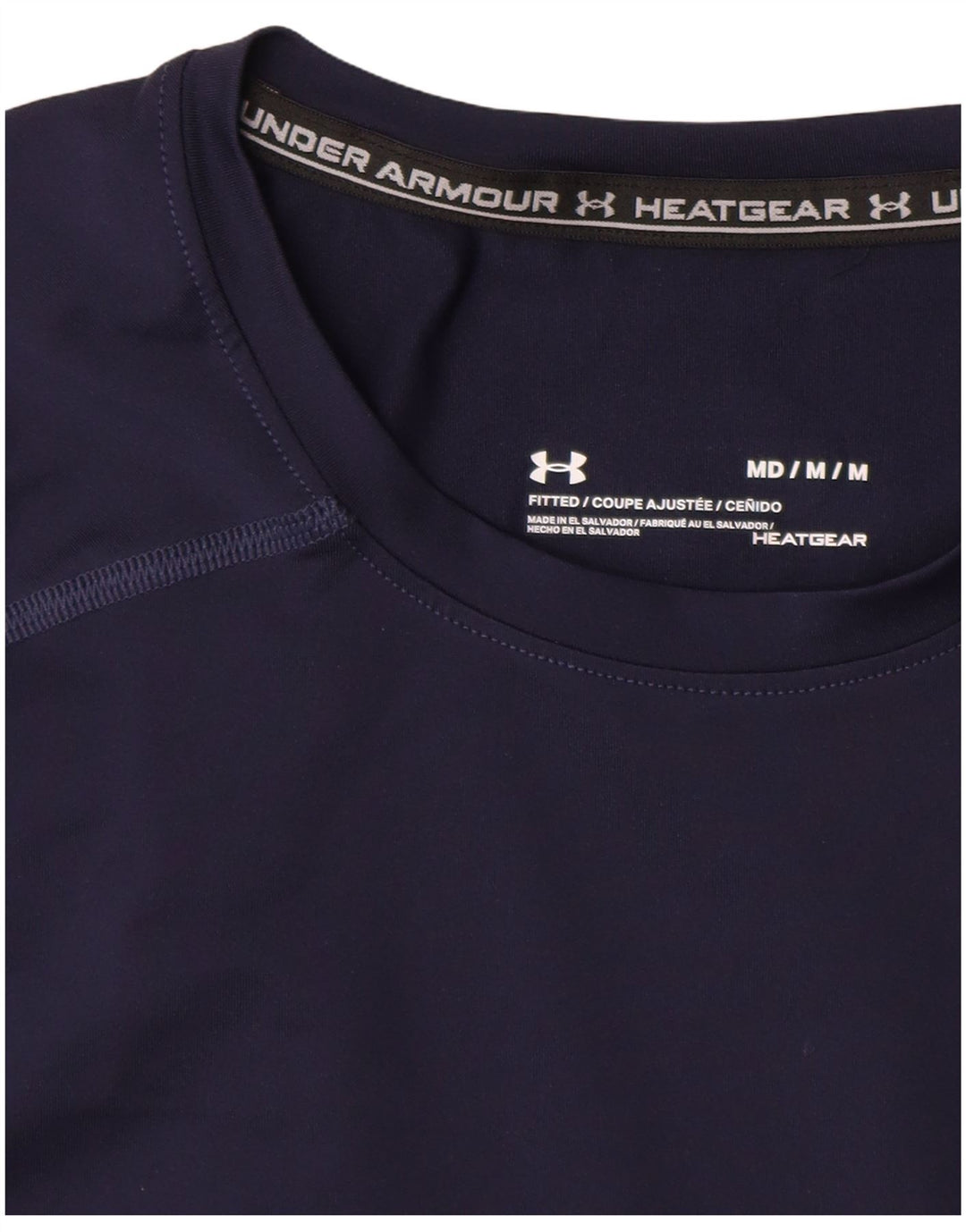 UNDER ARMOUR Herren Heat Gear T-Shirt Top Medium Marineblau Synthetik