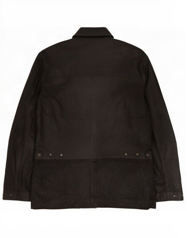 John Partridge Herren Lederjacke UK 38 Medium Schwarz