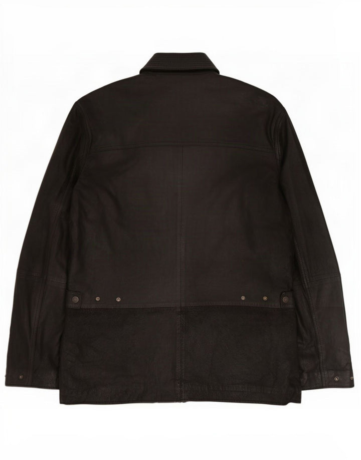 John Partridge Herren Lederjacke UK 38 Medium Schwarz