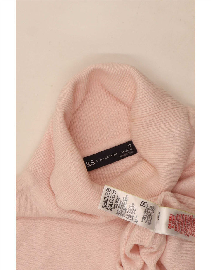 Marks & Spencer Rollkragenpullover für Damen, Gr. 12, Mittelrosa, Acryl