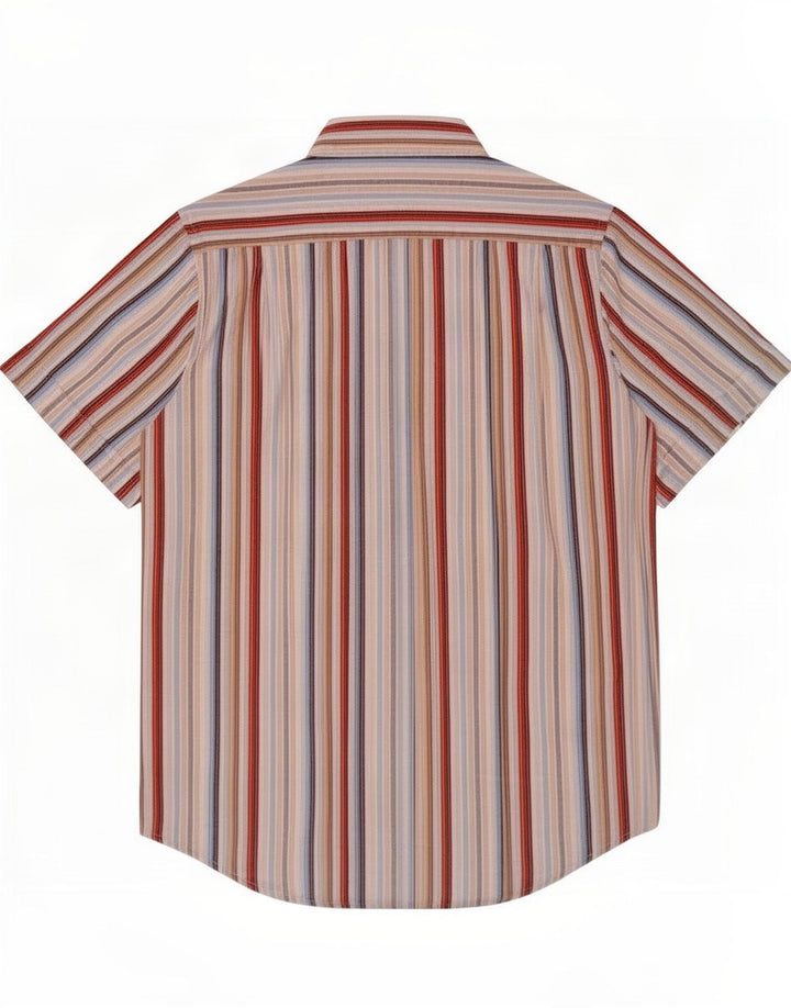 Ben Sherman Herren-Kurzarmhemd, mittelgroß, mehrfarbig, gestreift, Baumwolle