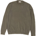 Reiss Herren-Pullover mit Rundhalsausschnitt, mittlere Khaki-Baumwolle
