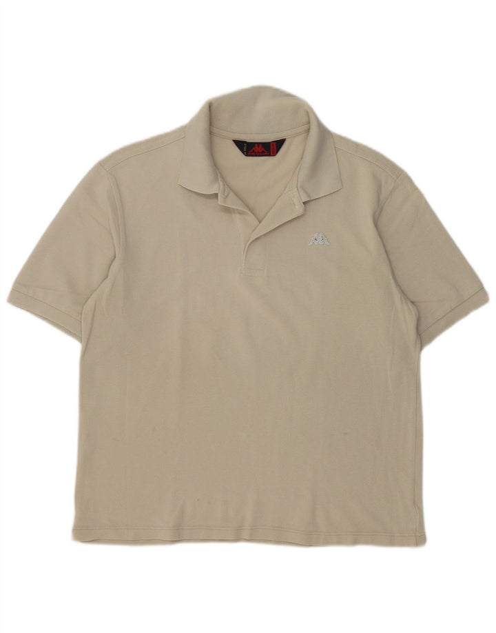 Kappa Herren Poloshirt Mittelbeige Baumwolle