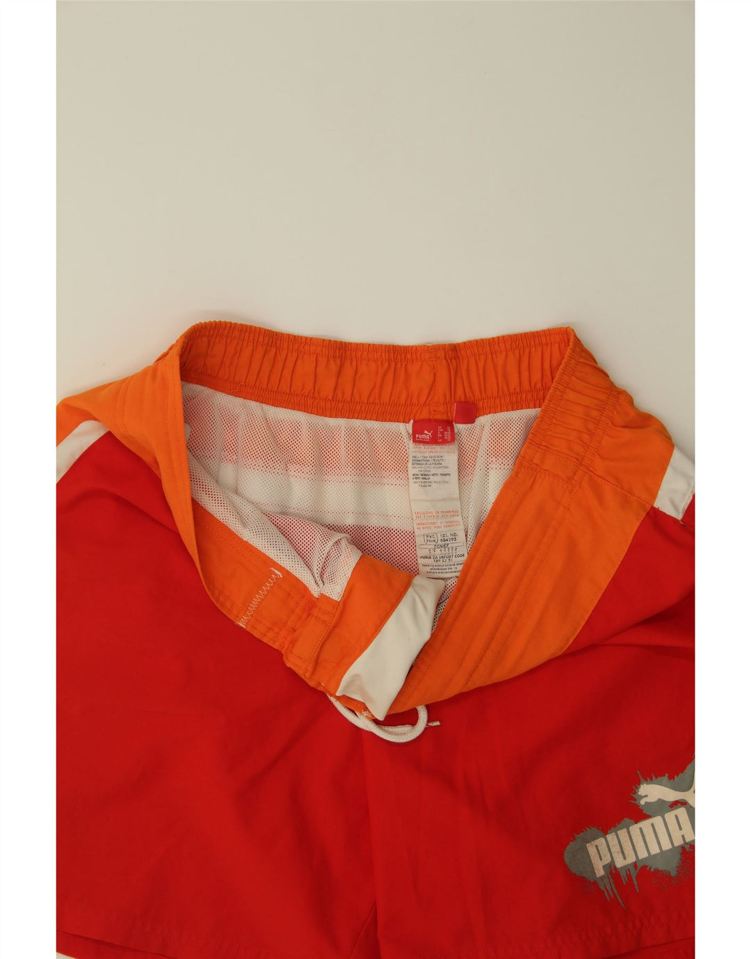 PUMA Mens Swimming Shorts XL  Red Colourblock Polyester Vintage Puma and Second-Hand Puma from Messina Hembry 