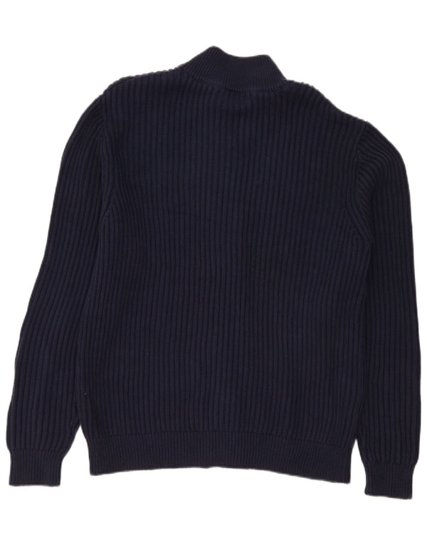 L.L.Bean Herren-Strickjacke, groß, marineblau, Baumwolle