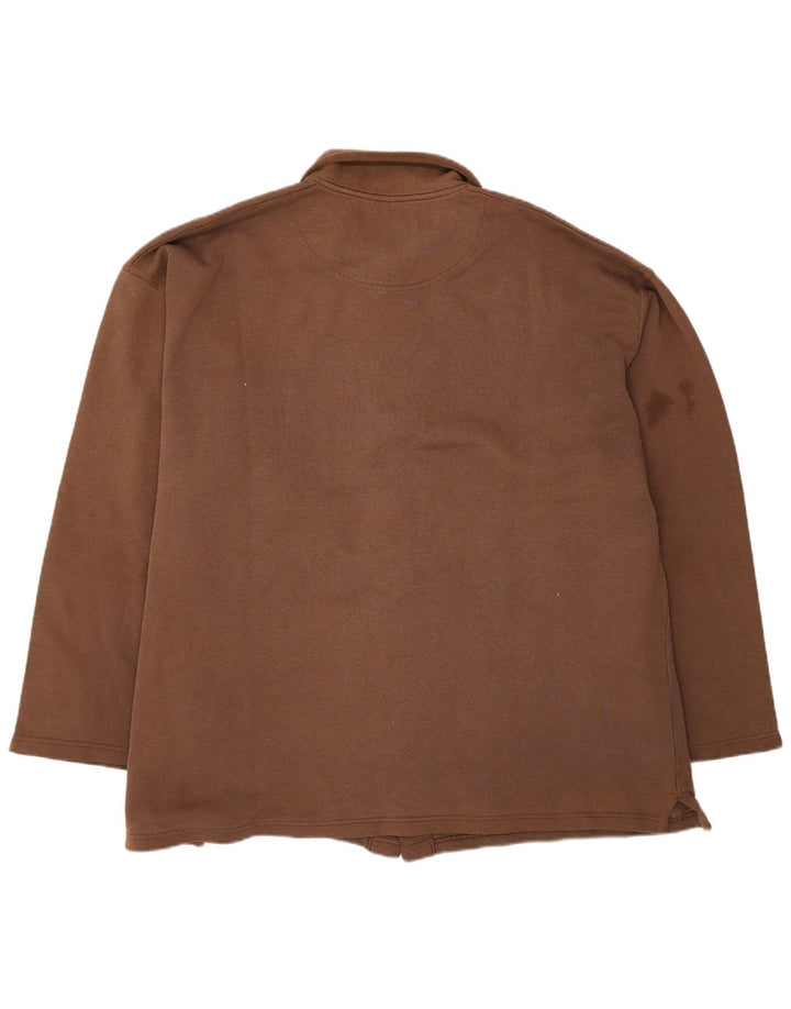 Champion Herren-Oversize-Hemd 2XL aus brauner Baumwolle