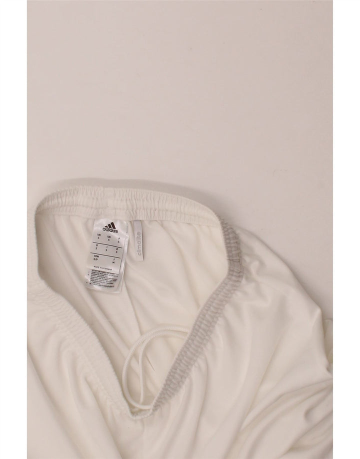 ADIDAS Womens Climalite Sport Shorts UK 10 Small White Polyester Vintage Adidas and Second-Hand Adidas from Messina Hembry 