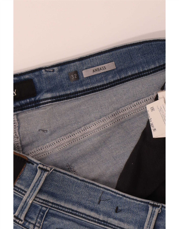 Replay Damen Anbass Slim Jeans W32 L32 Blaues Polyester