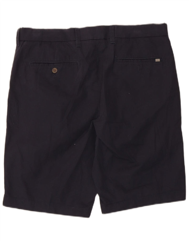Marks & Spencer Herren-Chinoshorts W34, Größe L, Marineblau, Baumwolle