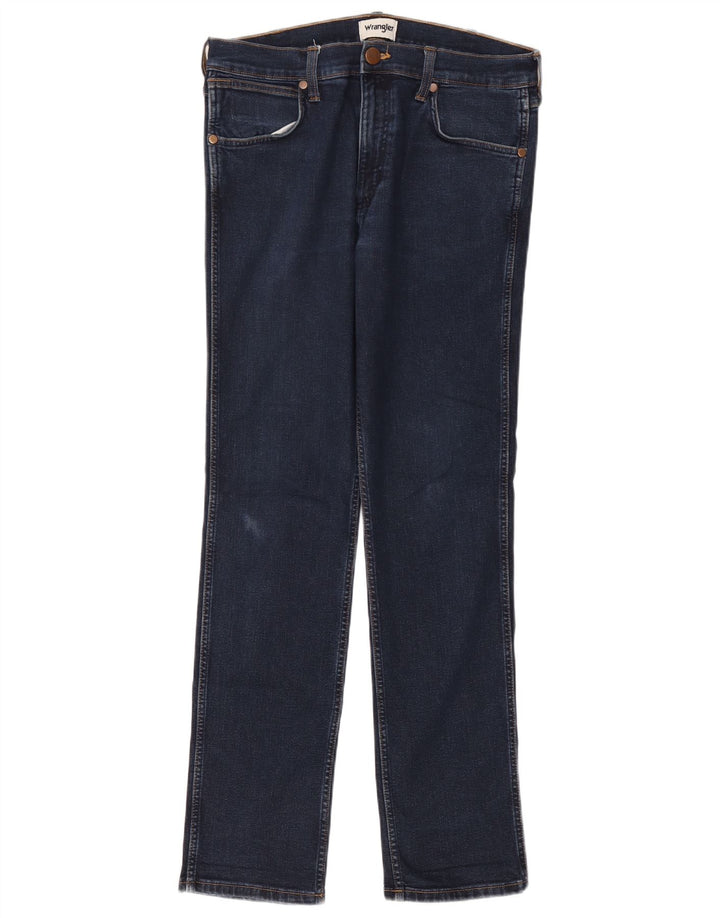 Wrangler Herren-Jeans mit normaler Passform, gerade Passform, W32, L32, marineblau, Baumwolle