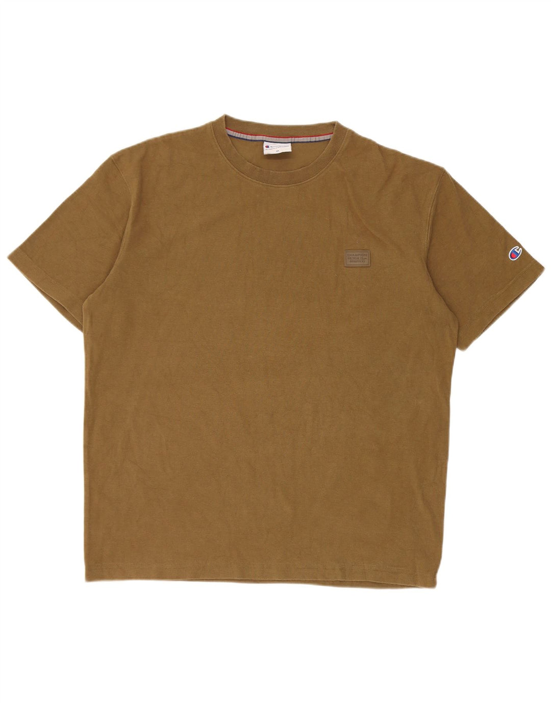 Champion Herren T-Shirt Top Medium Khaki Baumwolle