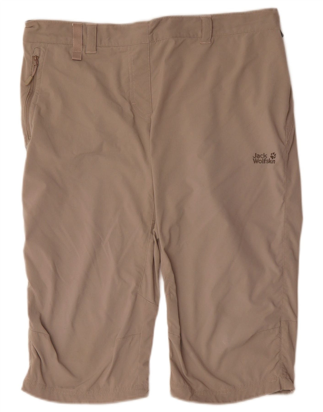 Jack Wolfskin Damen Bermudashorts UK 12 Medium W34 Khaki Polyamid
