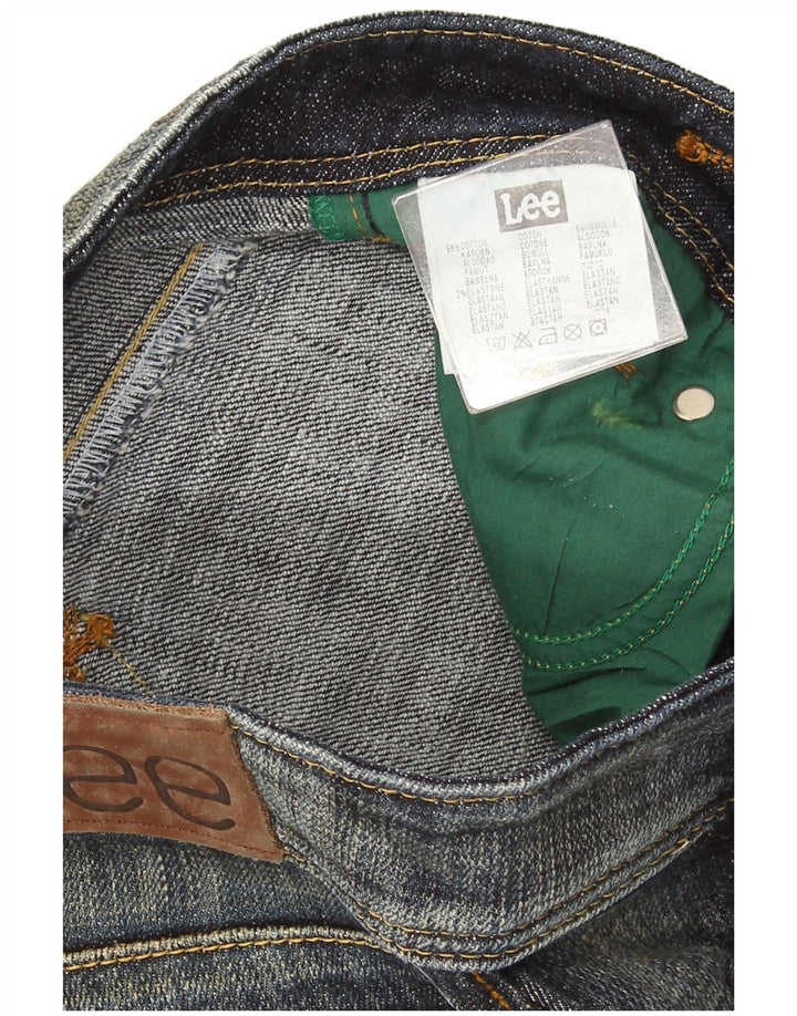 Lee Damen Leola Bootcut Jeans W26 L33 Marineblau Baumwolle