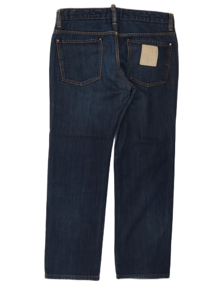 Dsquared2 Herren Straight Jeans IT 48 Medium W34 L29 Blaue Baumwolle