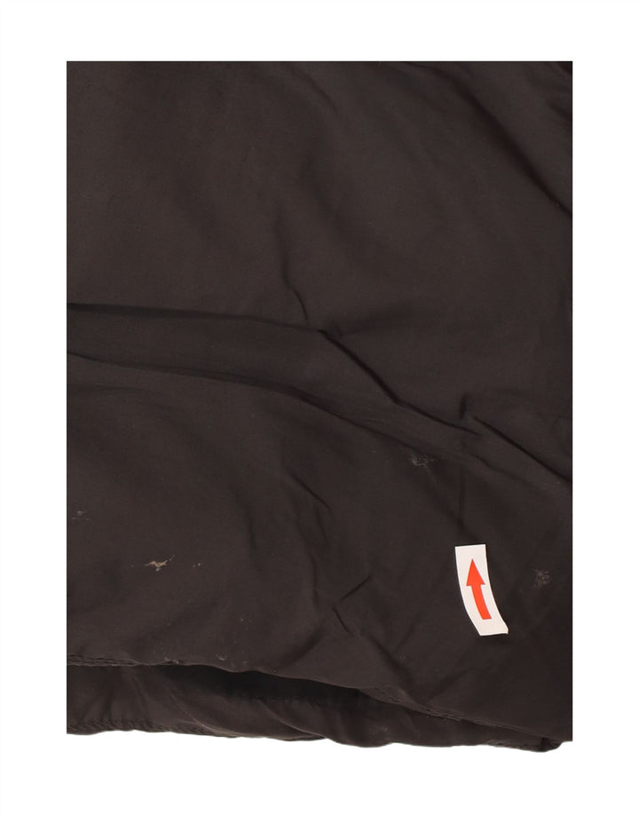 Zara Damen Kapuzenmantel, ärmellos, gepolstert, UK 14, Mittelschwarz, Polyester