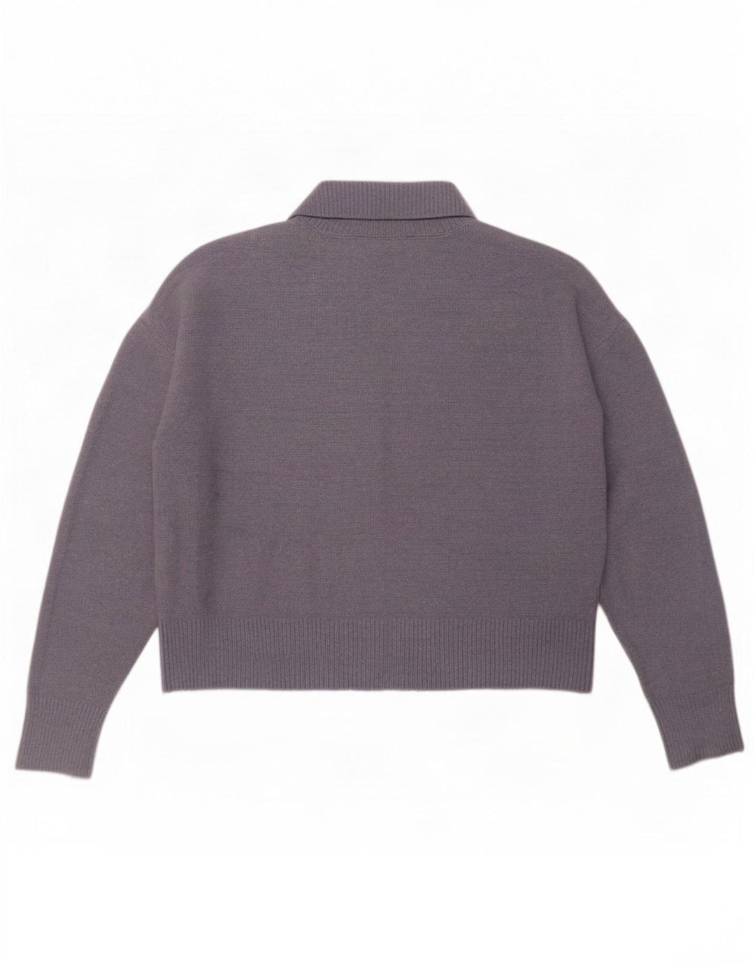 Zara Damen Crop Oversized Rollkragenpullover Pullover UK 14 Mittelblau