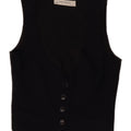 Zara Damen Weste UK 6 XS Schwarz Polyester