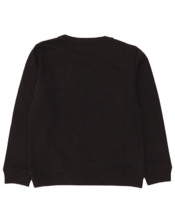 Emporio Armani Jungen-Sweatshirt mit Grafik, 9–10 Jahre, schwarze Baumwolle