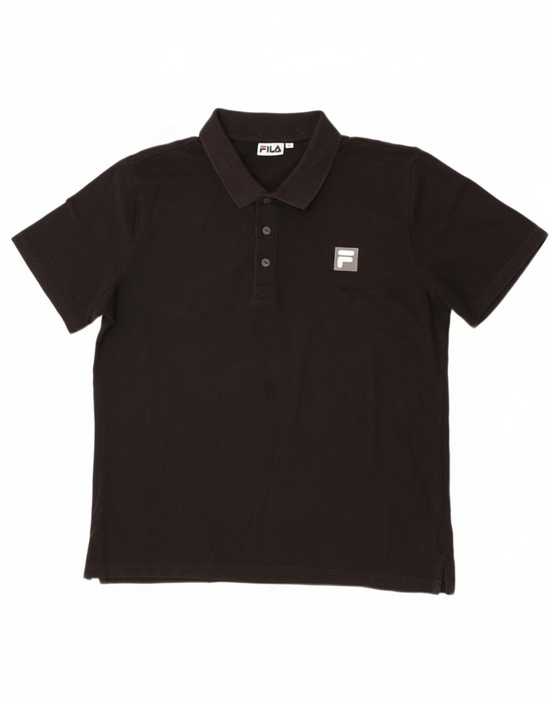 Fila Herren Poloshirt XL Schwarz Baumwolle