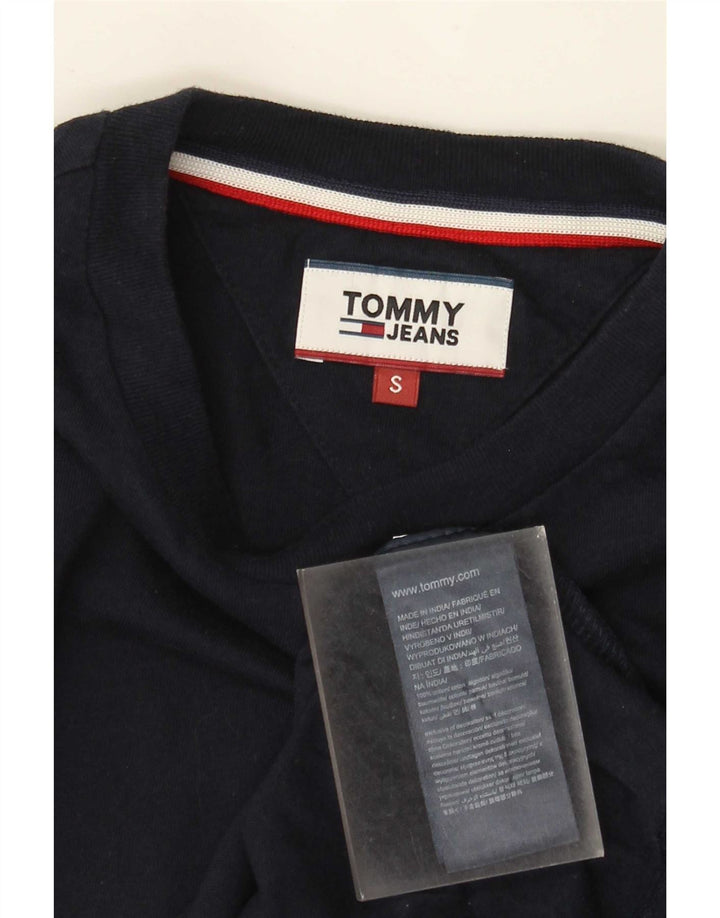 Tommy Hilfiger Herren T-Shirt Top Small Marineblau Baumwolle