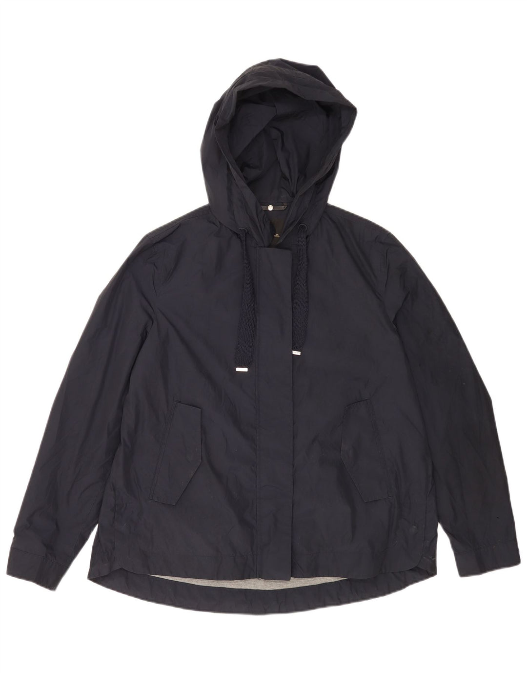 Massimo Dutti Damen-Bomberjacke mit Kapuze, übergroß, Gr. 14, mittleres Marineblau