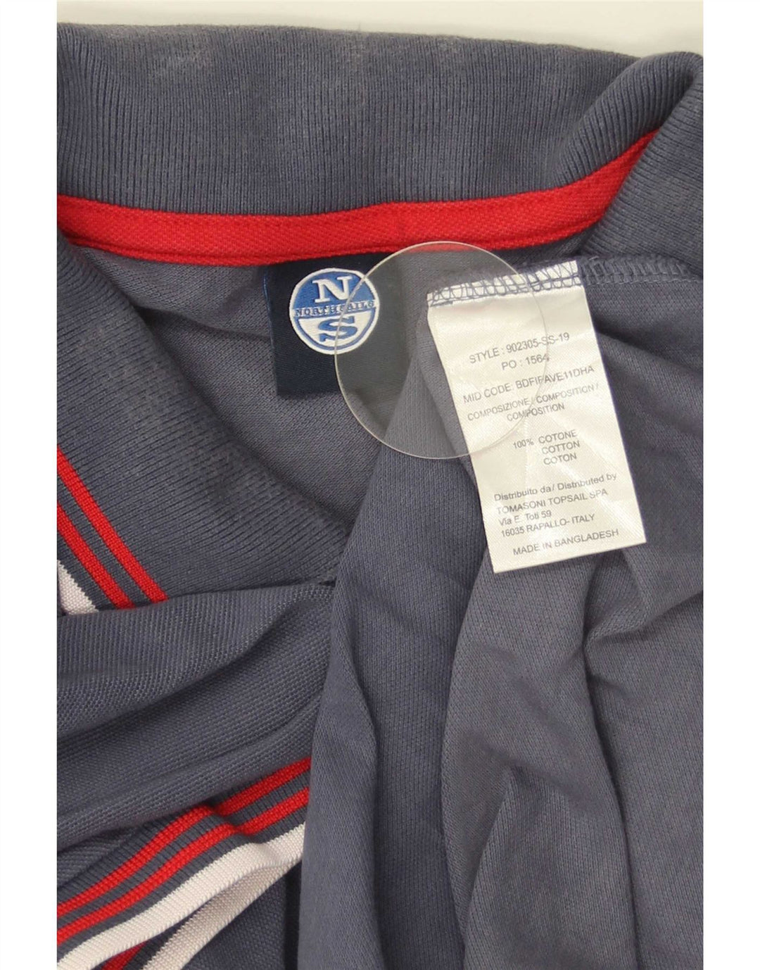 North Sails Herren-Poloshirt, große marineblaue Baumwolle