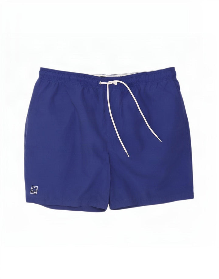 Marks & Spencer Herren Badeshorts XL Blau Polyester