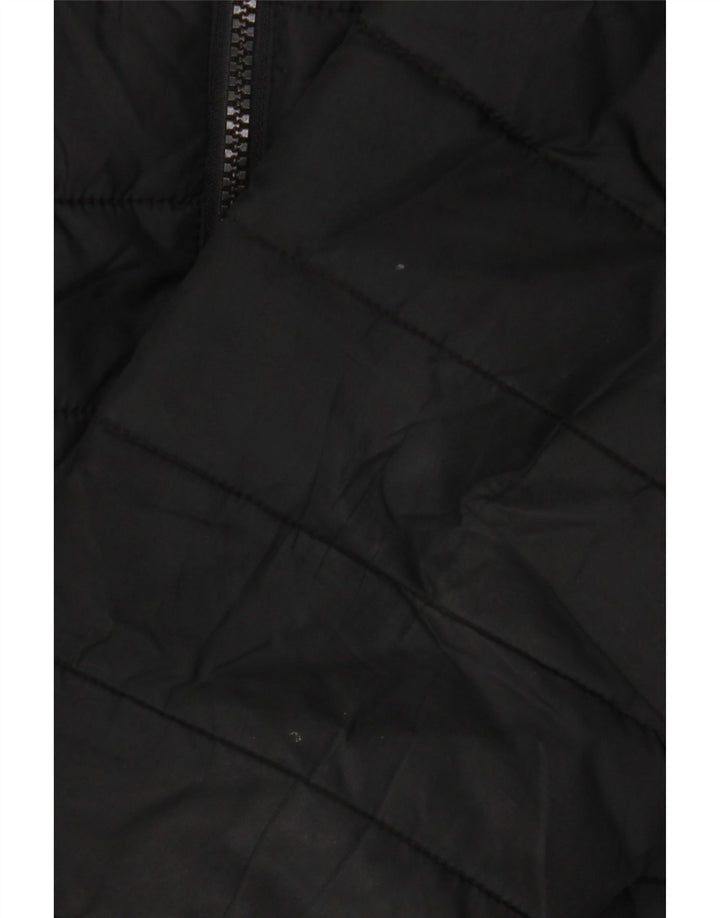 Jack & Jones Herren-Jacke mit Kapuze, gepolstert, UK 40, Größe L, Schwarz, Polyester