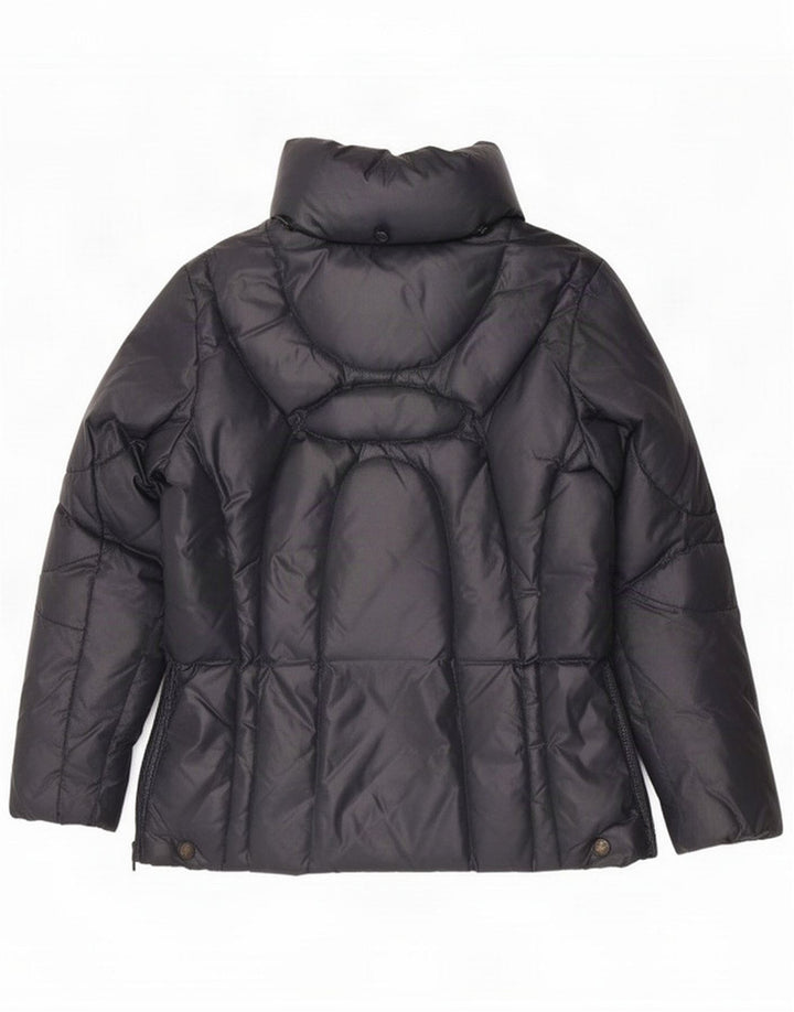 Blauer Wattierte Jacke für Mädchen, 7–8 Jahre, Marineblau, Polyamid