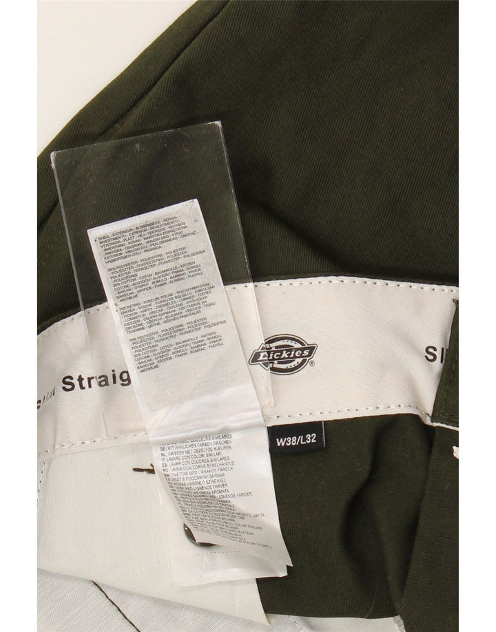 DICKIES Slim Straight Chino-Hose für Herren, W38, L32, Khaki, Polyester