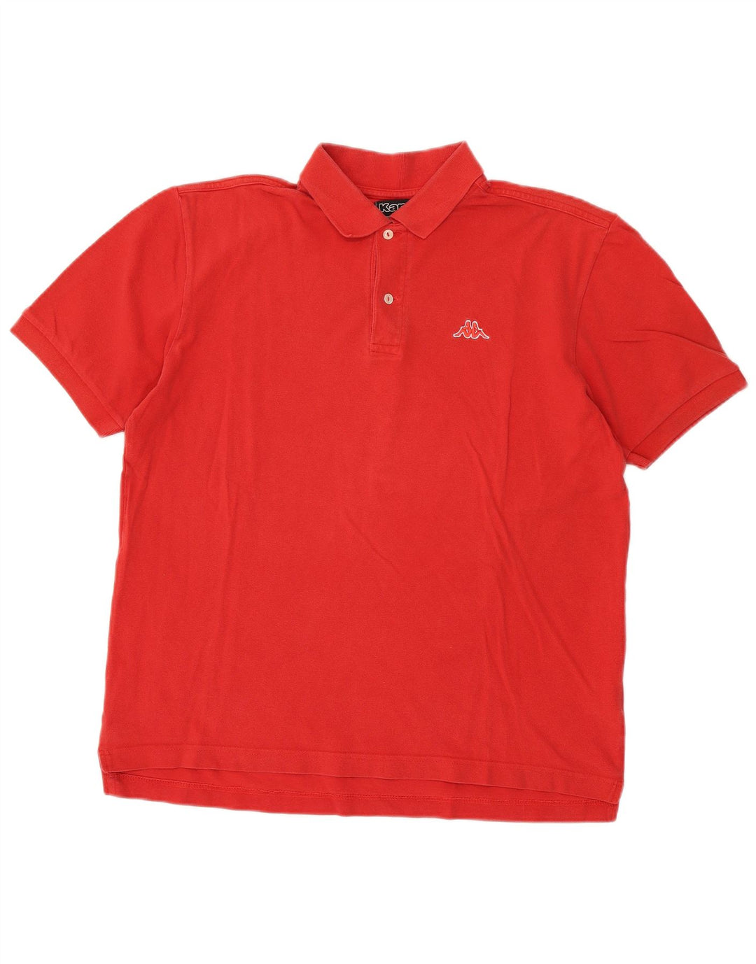 Kappa Herren-Poloshirt, große rote Baumwolle