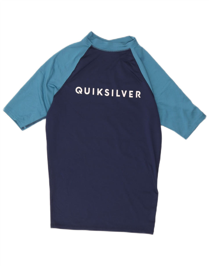 Quiksilver Herren-T-Shirt mit Grafik, mittelgroß, Marineblau, Farbblock