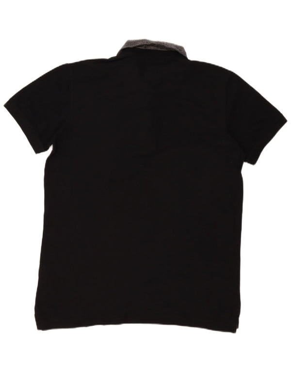 Diesel Herren Slim Fit Poloshirt XL Schwarz Colourblock Baumwolle