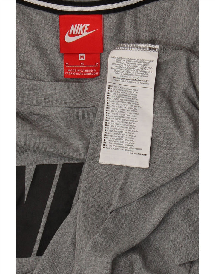 NIKE Herren Graphic Graphic T-Shirt Top Mittelgraues Polyester