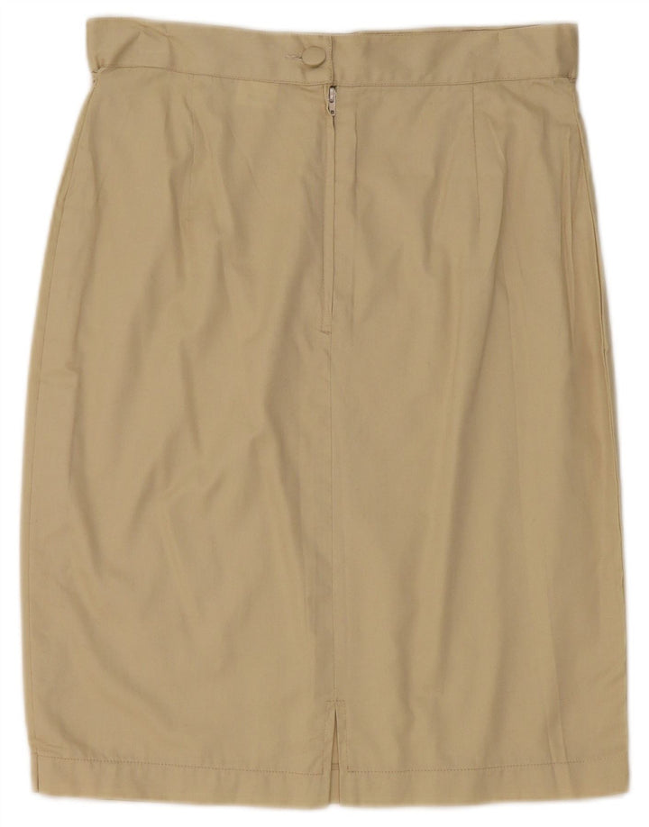 Vintage Damen Bleistiftrock W28 Mittelbeige Baumwolle