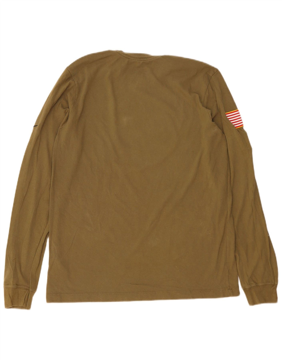 Nike Herren Washington Graphic Top Langarm Medium Khaki Baumwolle
